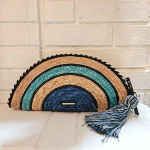 Rebecca Minkoff Boho Flair Ruched Clutch with Tassel